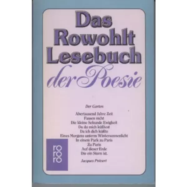 Das Rowohlt Lesebuch Der Poesie-image