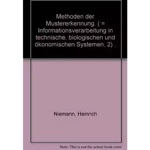 Methoden der Mustererkennung - Unknown Author