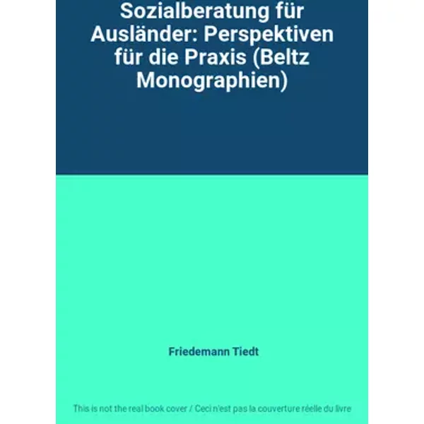 Sozialberatung für Ausländer: Perspektiven für die Praxis (Beltz Monographien) - Friedemann Tiedt