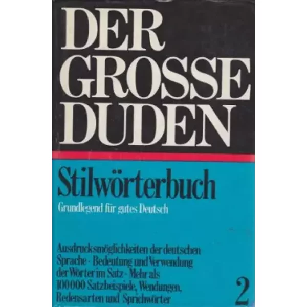 Duden Stilworterbuch Der Deutschen Sprache - Gunther. Drosdowski-image