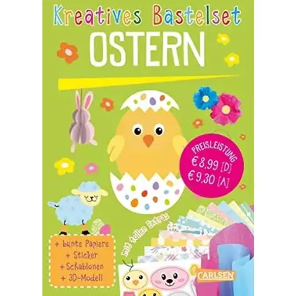 Bastelset für Kinder: Ostern: Bastelspaß für Kinder ab 6 Jahren | Set zum Basteln, Malen, Stickern und Bauen rund um das Thema Ostern und Fr - Anton Poitier, unknown author