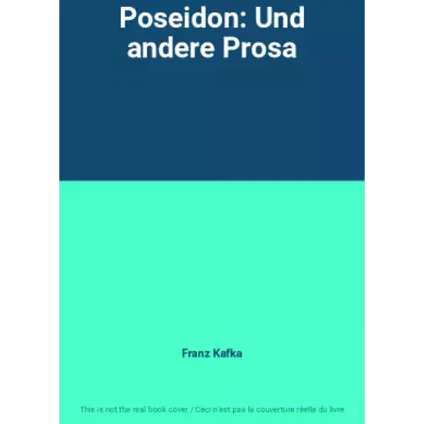 Poseidon: Und Andere Prosa - Franz Kafka-image