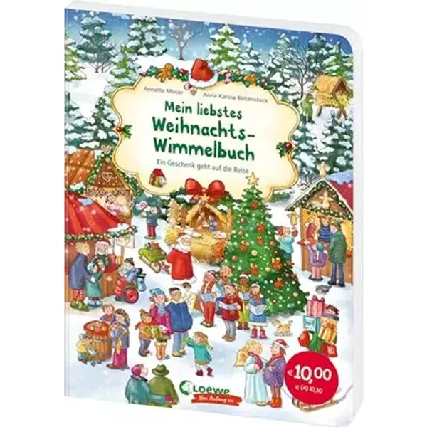 Mein liebstes Weihnachts-Wimmelbuch: Ein Geschenk geht auf die Reise - Wimmel- und Suchspaß für Kinder ab 2 Jahren passend zur Advents- und - Annette Moser