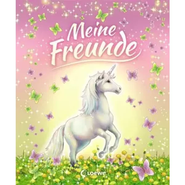 Meine Freunde (Einhörner): Freundebuch mit zauberhaften Einhörnern - Das perfekte Geschenk für die Schultüte und alle Pferdefans (Eintragbüc - Carolin Ina Schr�ter