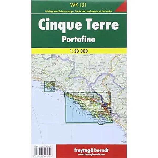 Cinque Terre - Portofino, Wanderkarte 1:50.000, WKI 31, freytag & berndt Wander-Rad-Freizeitkarten - Freytag & Berndt