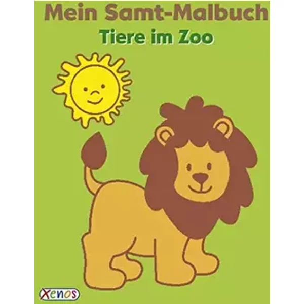 Mein Samt-Malbuch: Tiere im Zoo - unknown author