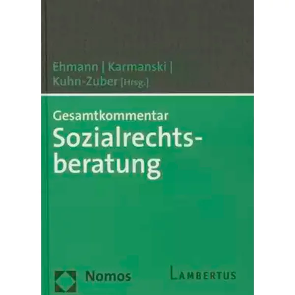 Gesamtkommentar Sozialrechtsberatung - Frank Ehmann