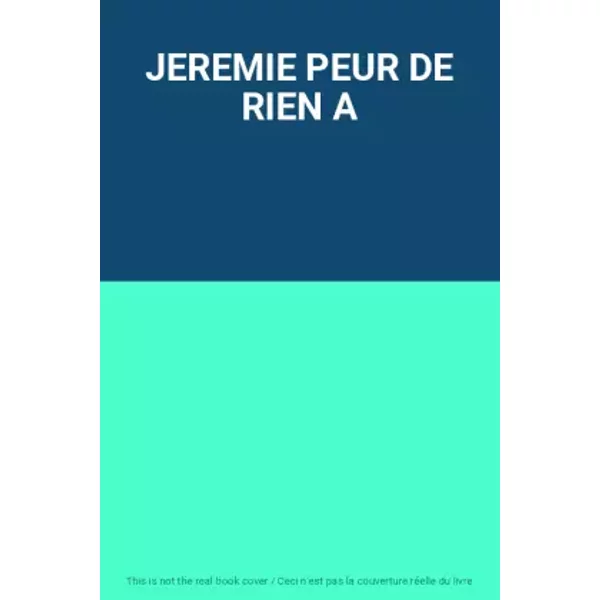 Jeremie Peur De Rien A-image