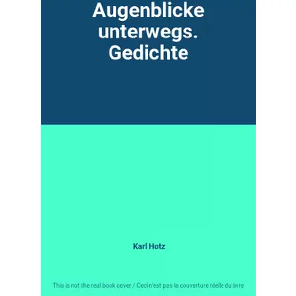 Augenblicke unterwegs. Gedichte - Karl Hotz