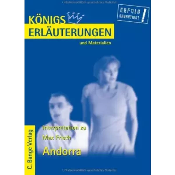 KöNigs ErläUterungen Und Materialien, Bd.145, Andorra - Max Frisch-image