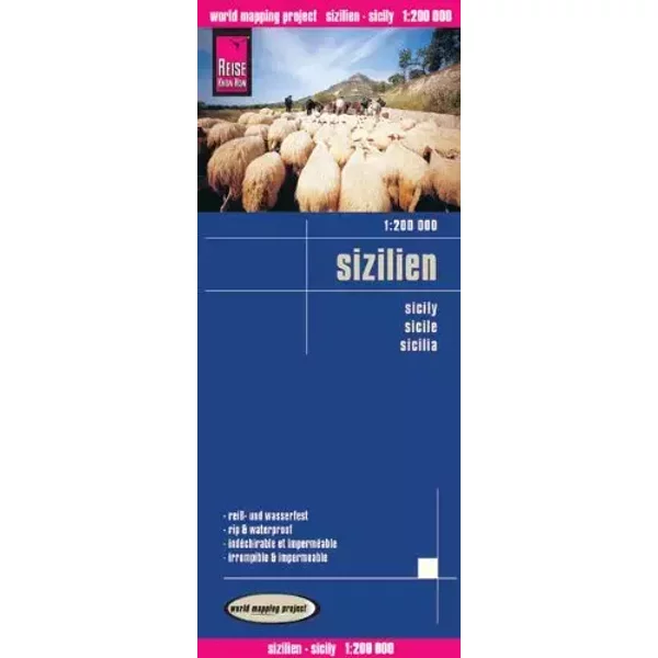 Reise Know-How Landkarte Sizilien (1:200.000): world mapping project - Reise Know-How Verlag Peter Rump