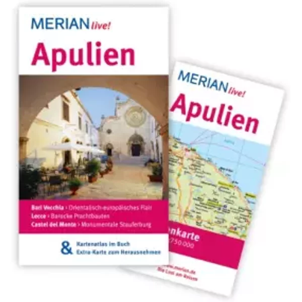 Merian Live! ReisefüHrer Apulien: Merian Live! - Mit Kartenatlas Im Buch Und Extra-Karte Zum Herausnehmen - Nicoletta De Rossi-image