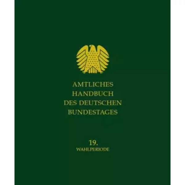 Amtliches Handbuch Des Deutschen Bundestages: Grundwerk 19. Wahlperiode-image