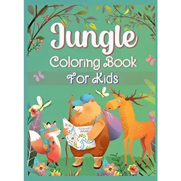 Jungle Coloring Book For Kids: Fantastic Coloring And Activity Book With Wild Animals And Jungle Animals For Children, Toddlers And Kids Uni-image