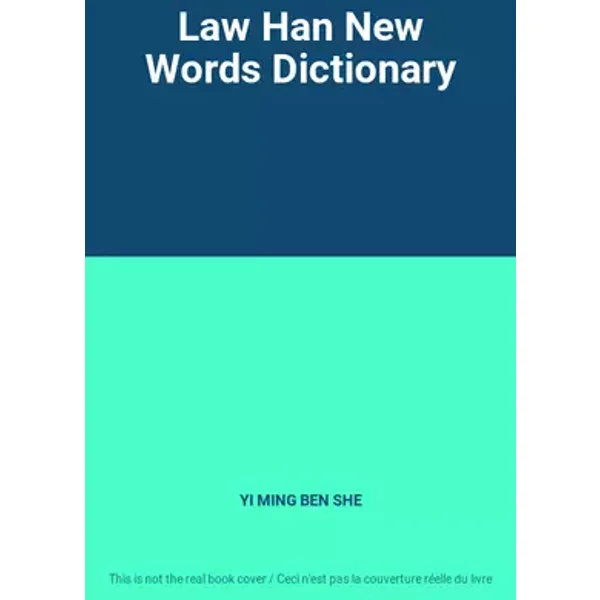 Law Han New Words Dictionary - YI MING BEN SHE