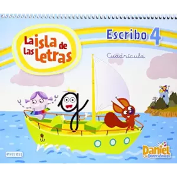 Daniel y los Diversónicos. La Isla de las letras. Escribo 4 Cuadrícula - 9788444176239 - Equipo Everest
