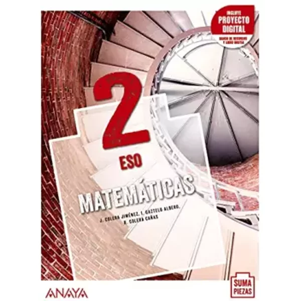 Matemáticas 2. - 9788469879207 (SUMA PIEZAS) - José Colera Jiménez, Ignacio Gaztelu Albero, Ramón Colera Cañas
