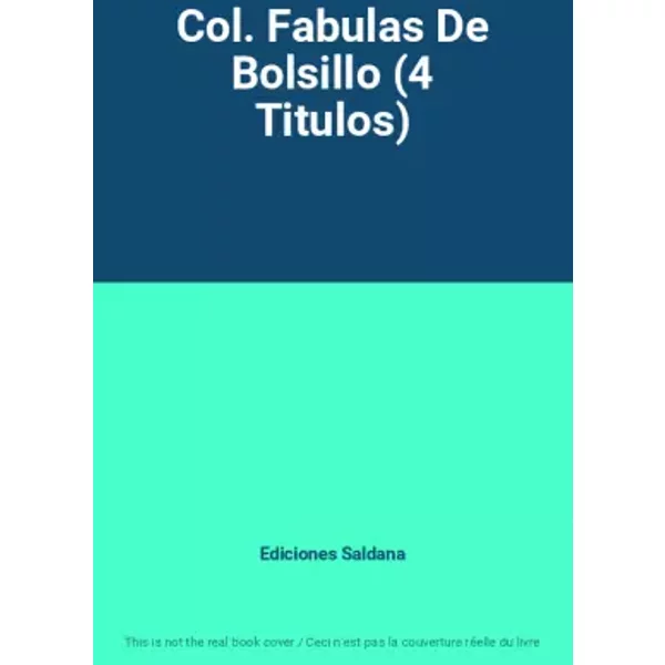 Col. Fabulas De Bolsillo (4 Titulos) - Ediciones Saldana