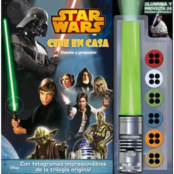 Star Wars. Cine en casa. Sable láser: Cuento y proyector - AA. VV.
