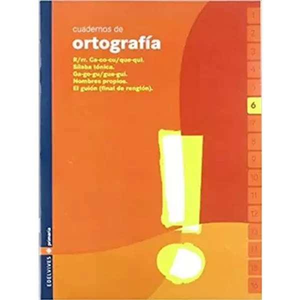Cuaderno De Ortografia 6 Primaria - Estrella Conejo Menor, Rufino SáNchez Bravo-image