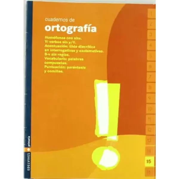 Cuaderno De Ortografia 15 Primaria - Estrella Conejo Menor Et Rufino SáNchez Bravo-image