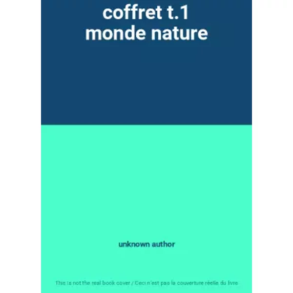 Coffret T.1 Monde Nature - Unknown Author-image