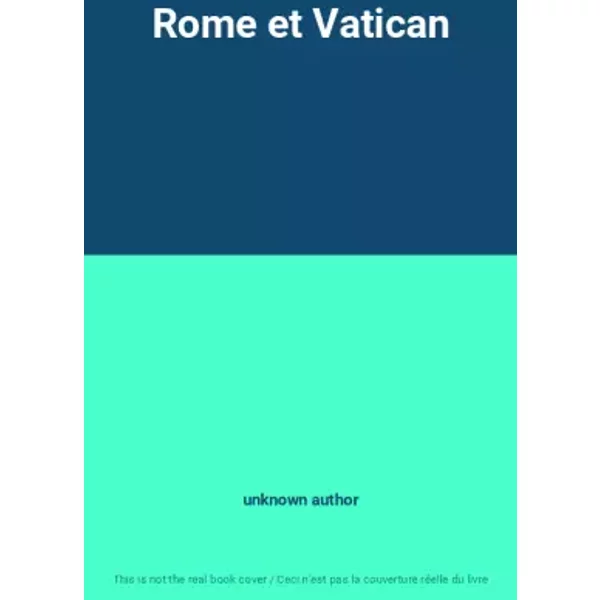 Rome Et Vatican - Unknown Author-image
