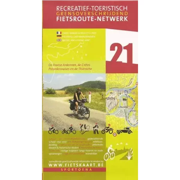 Recreatief -Toeristisch Grensoverschrijdend Fietsroute-Netwerk: De Franse Ardennen, de Crètes Préardennaises en de Thiérache: 21 - Pierre Tavernier