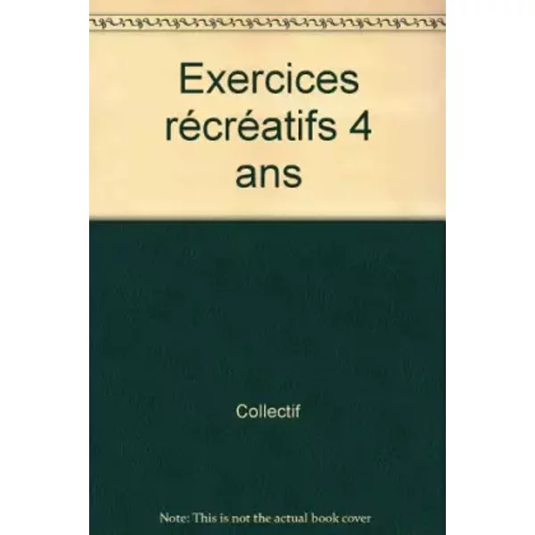 Mon Petit Tresor Exercices Recreatifs 4 Ans - Collectif-image