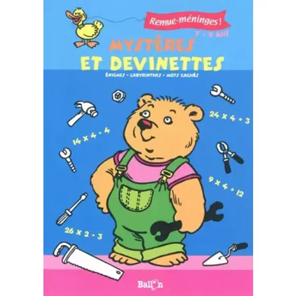 Mystères et devinettes: Enigmes, labyrinthes, mots cachés - 7/9 ans - Ballon