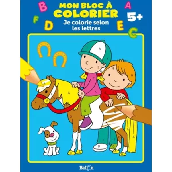 Je Colorie Selon Les Lettres - Ballon-image
