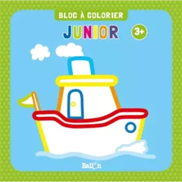 Bloc à Colorier Junior DèS 3 Ans (Bateau) - Ballon-image