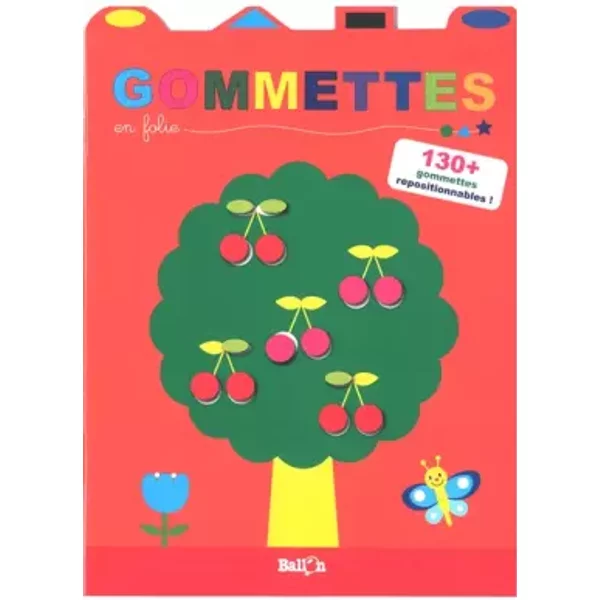 Gommettes En Folie (Cerisier): Avec Plus De 130 Gommettes Repositionnables-image