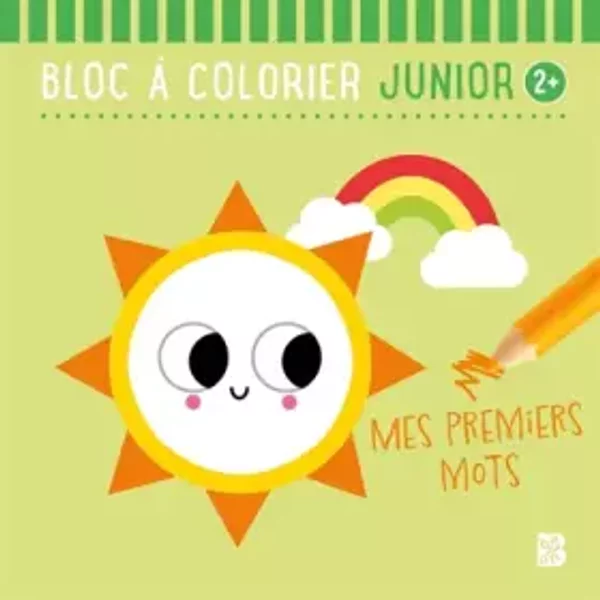 Bloc à Colorier Junior 2+ Mes Premiers Mots - Emma Martinez-image