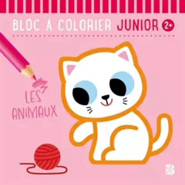 Bloc à Colorier Junior 2+ Les Animaux - Emma Martinez-image