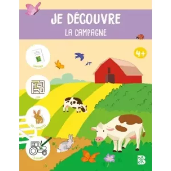 Je DéCouvre La Campagne: Avec + De 100 Gommettes - Emil Et Mado-image