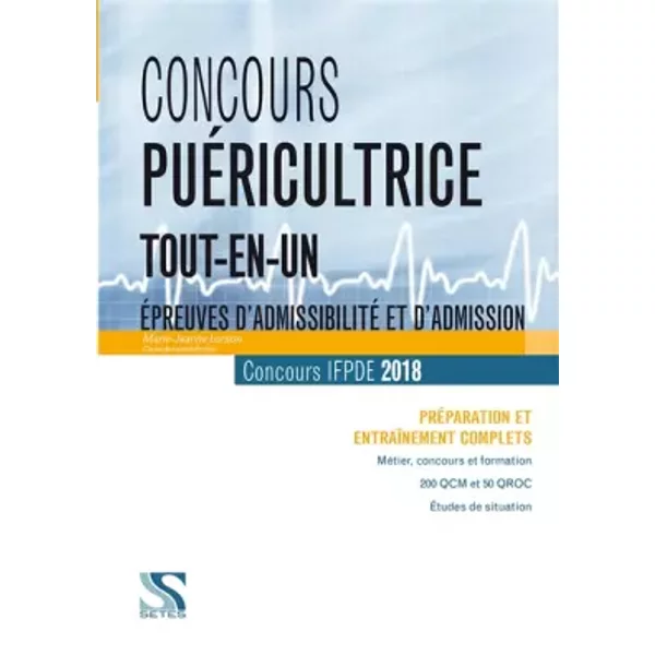 Concours PuéRicultrice 2018 : Epreuves éCrite Et Orale - Marie-Jeanne Lorson-image
