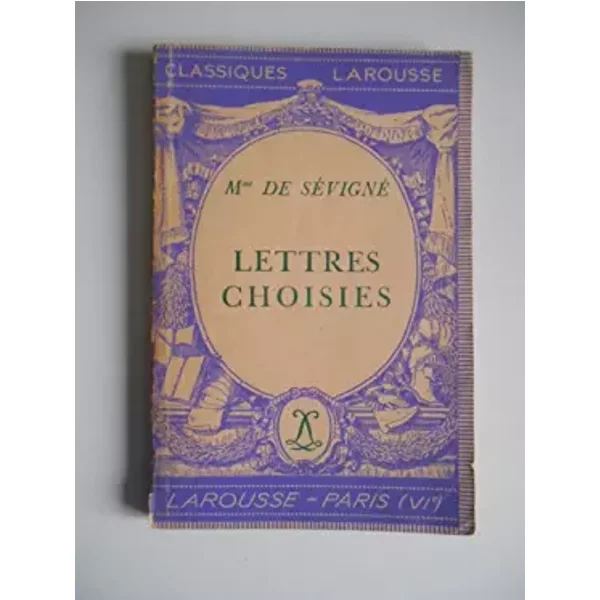 Mme De SéVigné Lettres Choisies / Collectif / RéF42024-image
