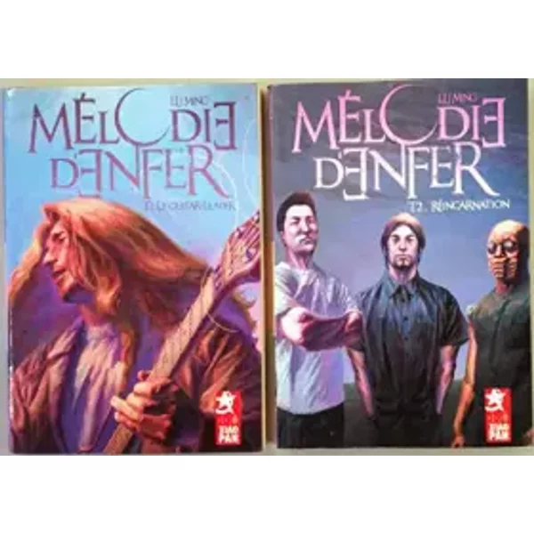 MéLodie D'enfer, Tome 1 + Tome 2: Le Guitar-Leader Et RéIncarnation (2 Livres) - Ming Lu-image
