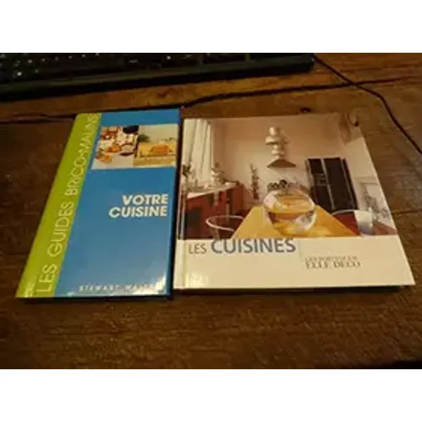 lot de 2 livres sur votre cuisine - les cuisines : votre cuisine par Stewart Walton - les cuisines portfolios elle déco - Stewart Walton