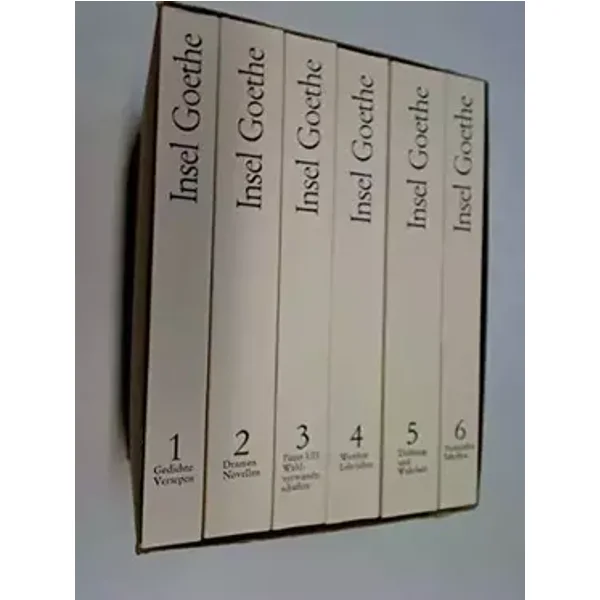 Insel Goethe Werkausgabe in 6 Bänden TB, in O-Schuber - Johann Wolfgang Goethe