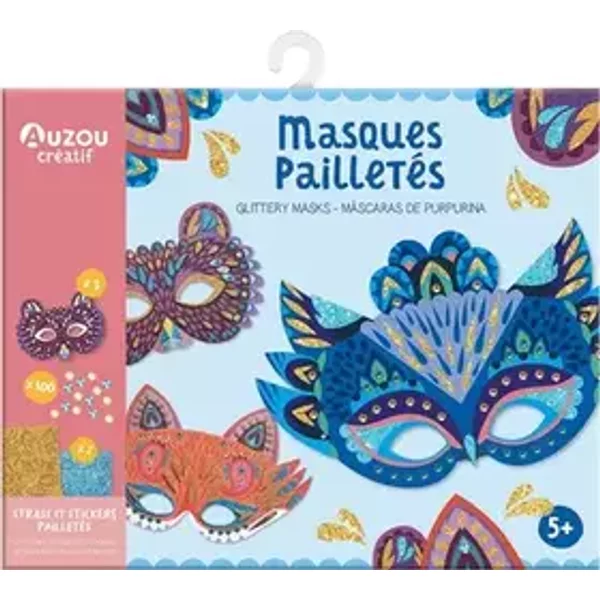 Ma pochette d'artiste - masques pailletés