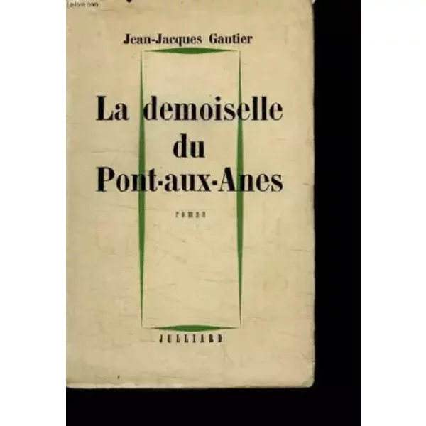 La Demoiselle Du Pont-Aux-Anes - Gautier Jean Jacques.-image