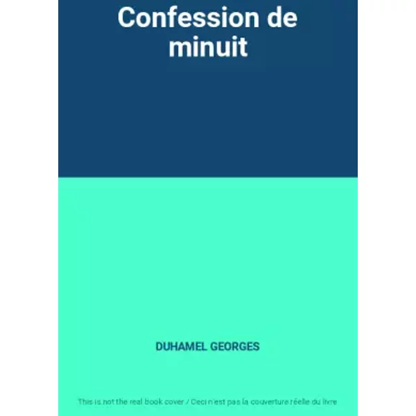 Confession De Minuit - Duhamel Georges-image