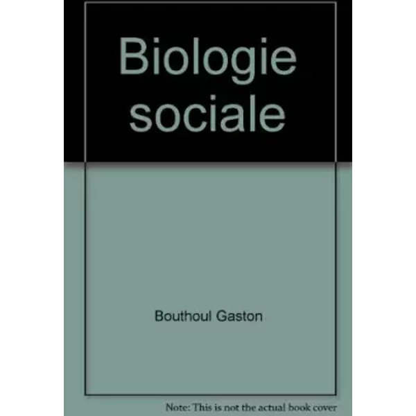 Biologie sociale