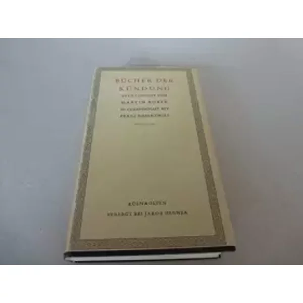BüCher Der KüNdung. - Buber Martin und Franz Rosenzweig-image