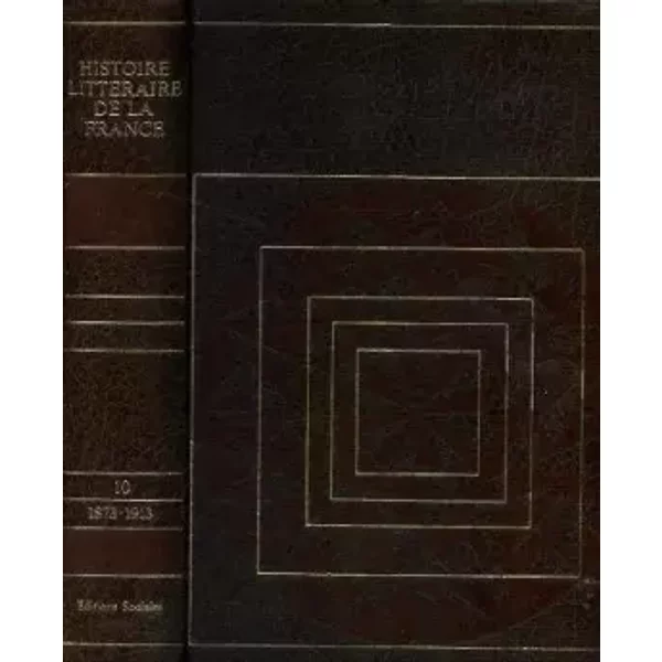 Histoire LittéRaire De La France Tome 10: 1873 1913 - Collectif-image