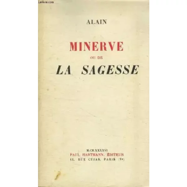 Minerve Ou De La Sagesse - Alain-image