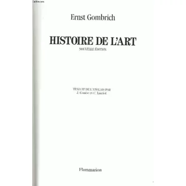 HISTOIRE DE L'ART - ERNST GOMBRICH