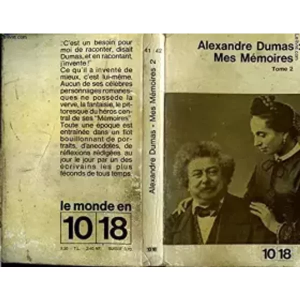 Mes Memoires Tome 2 - Dumas Alexandre-image